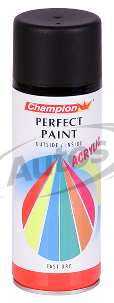 Sprej rychleschnoucí, barva RAL9005M černá - mat, 400ml