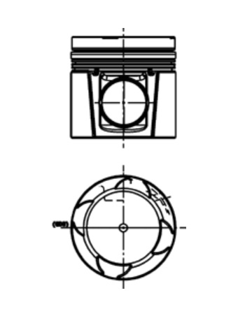 Píst kompletní 130mm/ 3 kroužky DAF 105XF, CF85 MX265/MX300  Euro 4/Euro 5