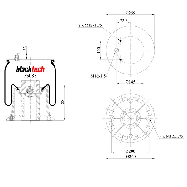 Vlnovec pérování RML75033CP RVI Midlum