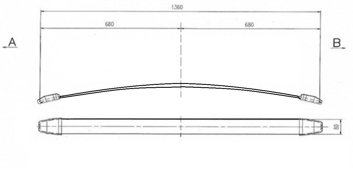 Pero listové 682/682 1 list přední IVECO Daily IV