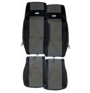 Potah sedadla - sada 1+1 šedý DAF XF105 od 2012