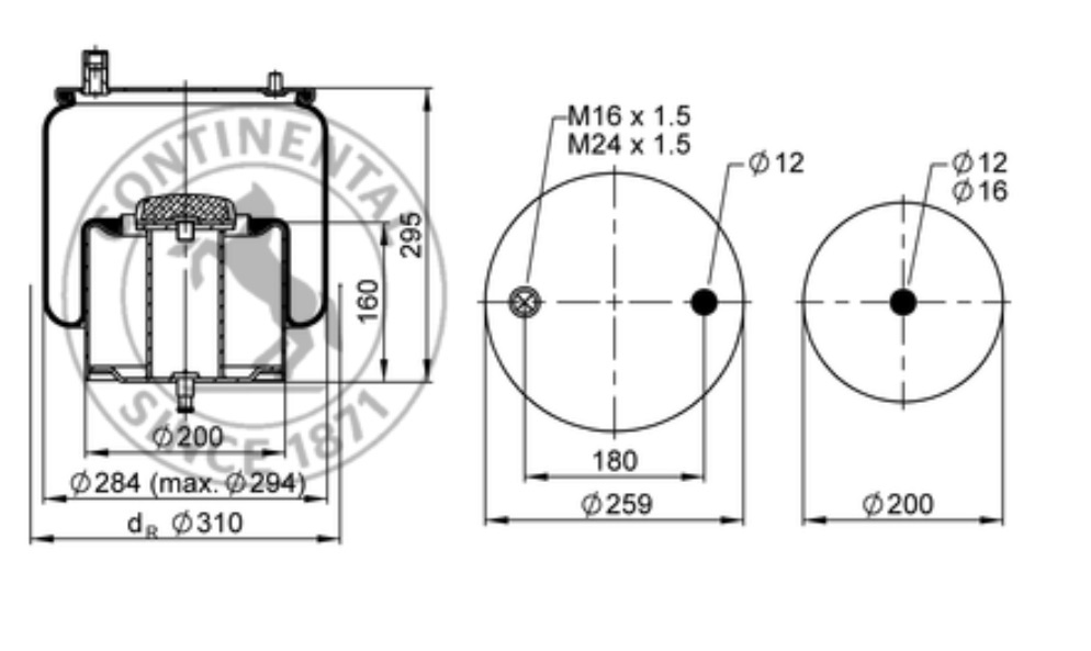 Vlnovec pérování kompletní  - železný zvon PN RVI Magnum DXI od 2005