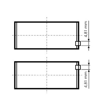 Ložisko ojniční originál - pár RVI Premium DCi, Kerax 340/385 MIDR06.23.56