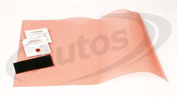 Sada opravárenská plachty 45x32,5cm - bezbarvá /smirek,odmašťovač,samolepící folie/