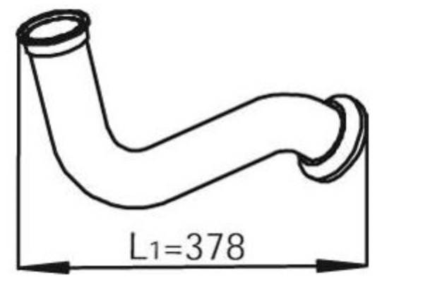 Trubka výfuku přední DAF LF45 - FA 45.220