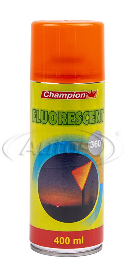 Sprej barva fluorescenční oranžová CHAMPION FLUORESCENT do 360°C, 400 ml
