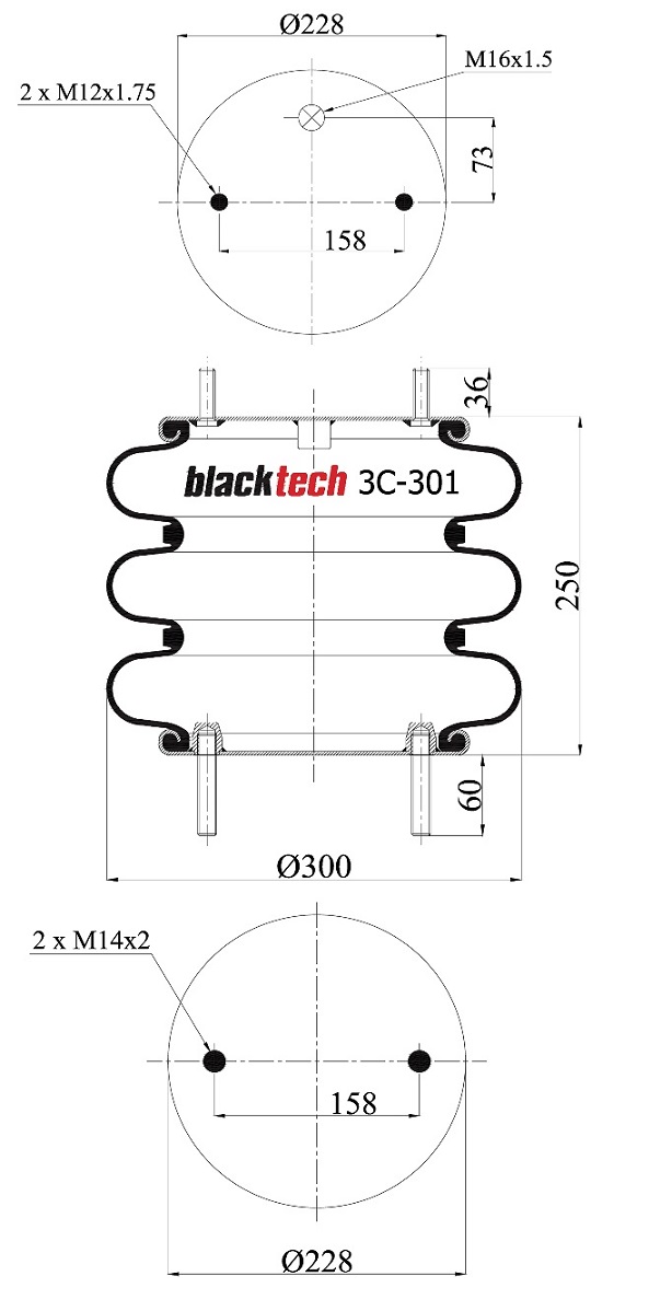 Vlnovec pérování zvedací nápravy GRANNING, Rolfo /Toughline