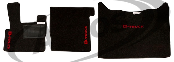 Koberec podlahový textilní červený - sada DAF XF105 automat od r.v.2006