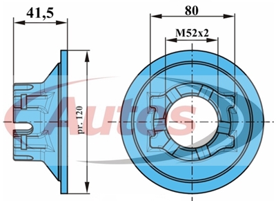 Matice náboje kola M52x2 BPW ECO