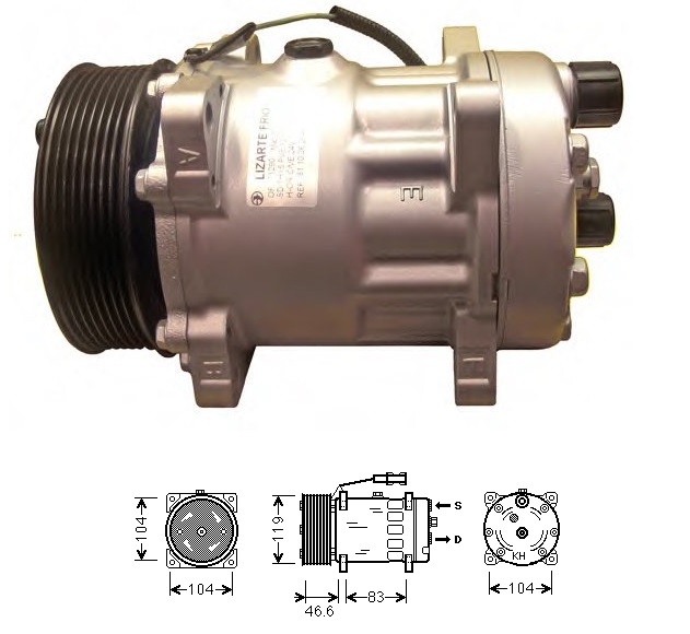 Kompresor klimatizace MAN TGA,TGL,TGM D0834/ D0836