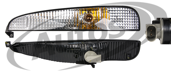 Svítilna směrová 72x76x72 24V bílá boční L MERCEDES Axor od 08/2004