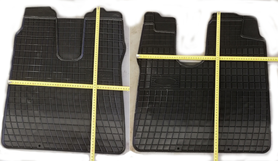 Koberec podlahový gumový - úzká kabina sada MAN TGA,TGL,TGS,TGM od 2005