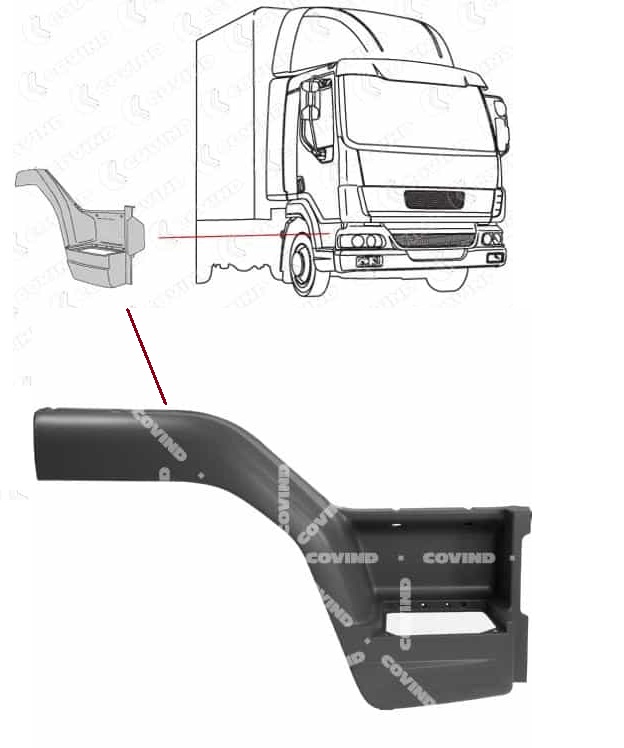 Schod kabiny P DAF LF45, LF55