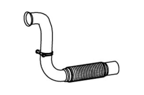 Trubka výfuku přední s pružným dílem MERCEDES Atego 2 od 10.2004 OM404LA/ OM924LA/OM906LA