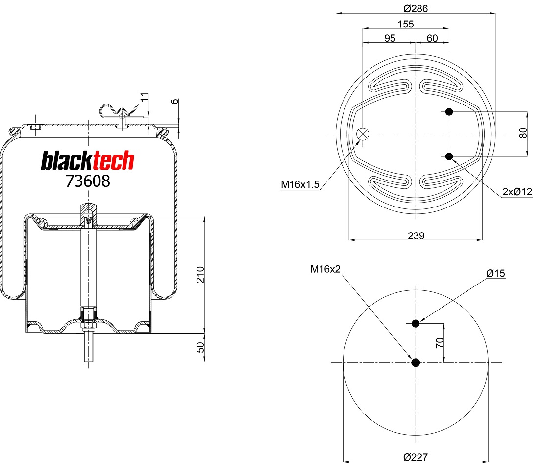 Vlnovec pérování kompletní - železný zvon SCANIA série R od 2010