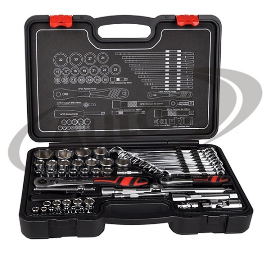 Sada nástrčných klíčů GOLA 1/4" a 1/2" 52 ks + příslušenství