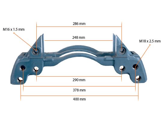 Sada opravárenská brzdového třmenu - držák KNORR SN6/SN7/SK7 22,5"