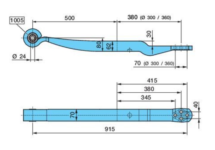 Pero listové 575/365 BPW návěs