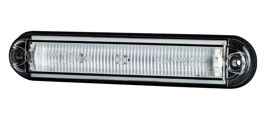 Svítilna poziční 12V/24V 6xLED SLIM 0,3W/1,3W  bílá , kabel 0,5m