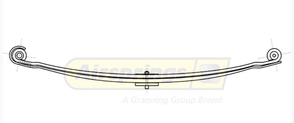Pero listové 950/950 2 listy PN IVECO Trakker od 2004, Stralis od 2002
