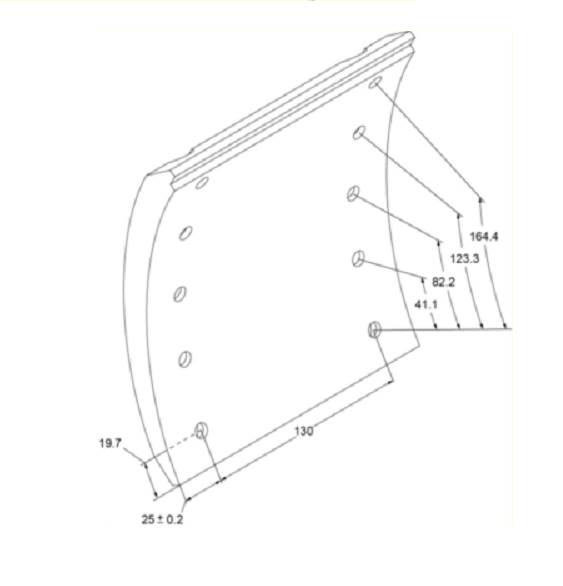 Obložení brzdové 19191.0 Textar 420x180x18 ZN BPW Eco Plus 2, SN4218 