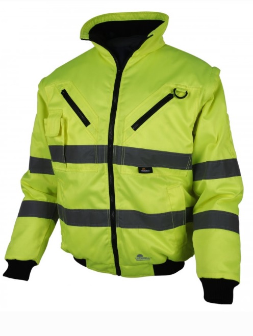 Bunda pracovní reflexní žlutá - krátká, vel. XXL