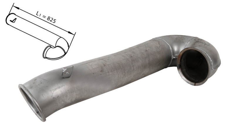 Trubka výfuku zadní 825mm DAF XF105