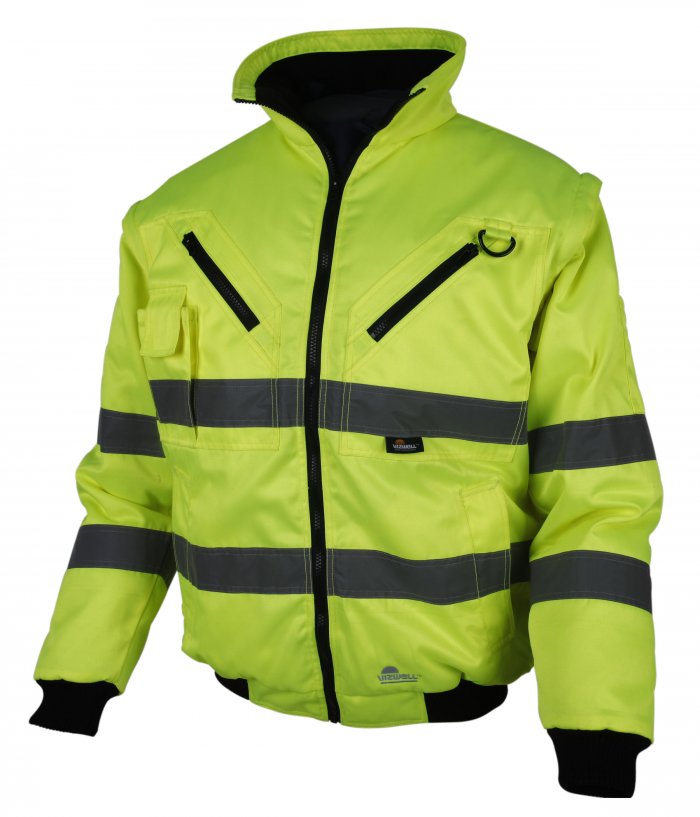 Bunda pracovní reflexní žlutá - krátká, vel. L