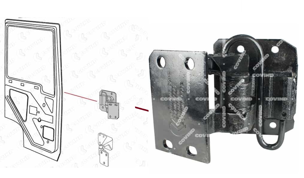 Závěs dveří horní L MAN TGA od 05.2000, TGL od 05.2005, TGS/TGX od 10.2007