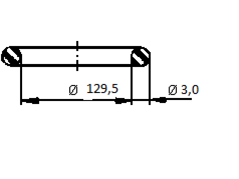 Kroužek těsnící  čerpadla servořízení "O" 139x3 VOLVO FH, RVI DXi