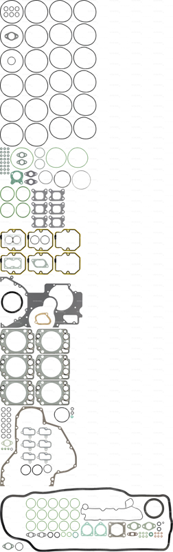 Těsnění motoru - kompletní sada MAN D2876 LF12/13/25//LOH 20/21