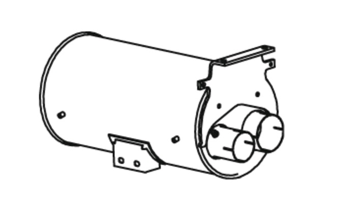 Tlumič výfuku s katalyzátorem MAN TGL od 03.2005,TGM od 09.2005 22970/22971/22972 Euro 4