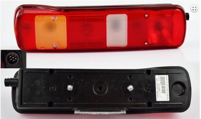 Svítilna zadní s osvětlením SPZ L VOLVO FH/FM/FMX/NH 9/10/11/12/13/16 FL 6 (2000-), FL, FE