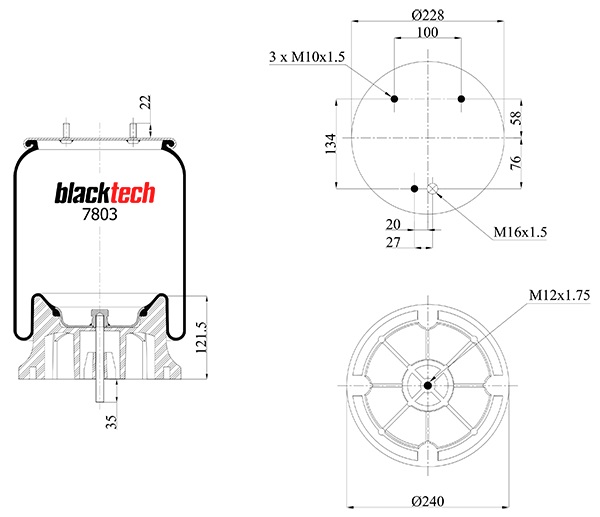 Vlnovec pérování RML 7803CP ZN DAF CF