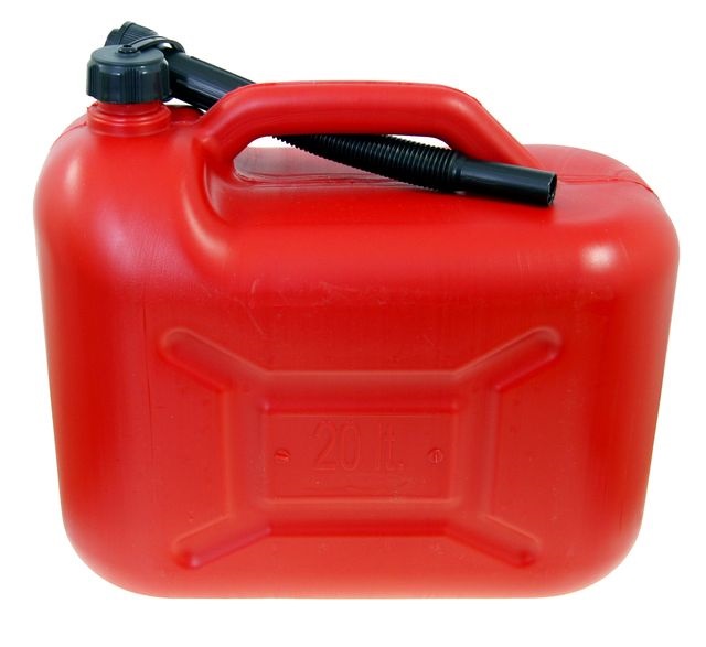 Kanystr plastový na pohonné hmoty /PHM/ s nálevkou, 20 l