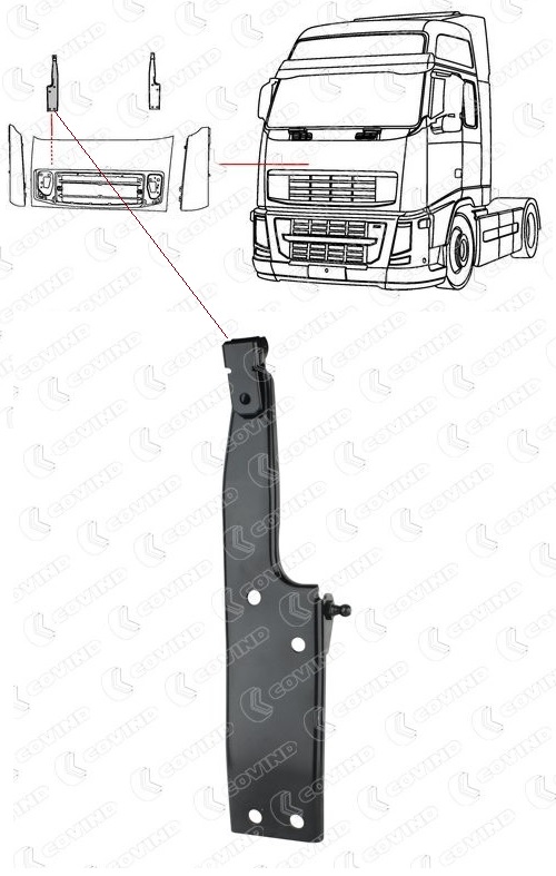 Závěs kapoty motoru horní P VOLVO FH13 od 2008