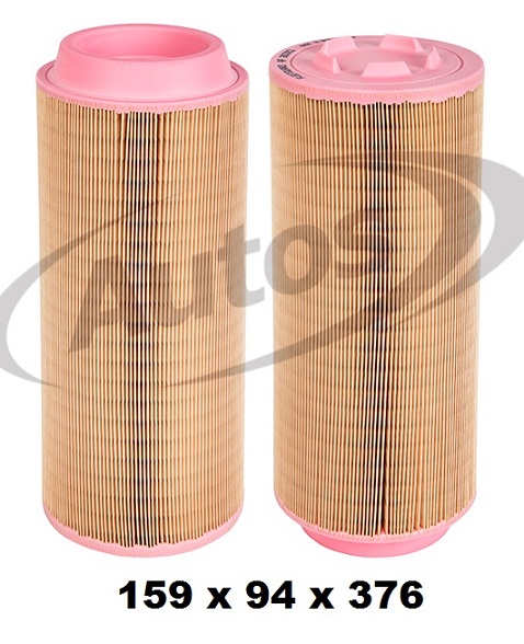 Filtr vzduchu hlavní JC JCB teleskopické rýpadlo, DEUTZ-FAHR, FENDT, JOHN DEERE, LIEBHERR