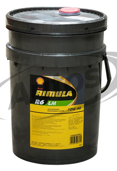 Olej motorový SHELL RIMULA R6 LM 10W-40 Low Saps syntetický 20 l, nákladní vozy