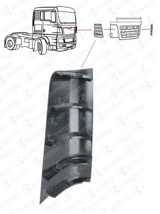 Roh kabiny vnitřní P MAN TGX, TGS od 09.2007