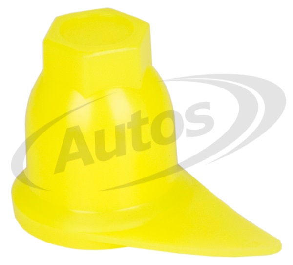 Kryt matice kola 32mm s indikátorem uvolnění - žlutý plast