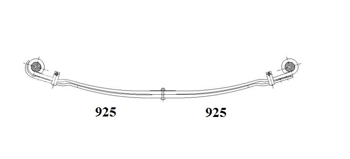 Pero listové 925/925 2 listy přední MAN TGA