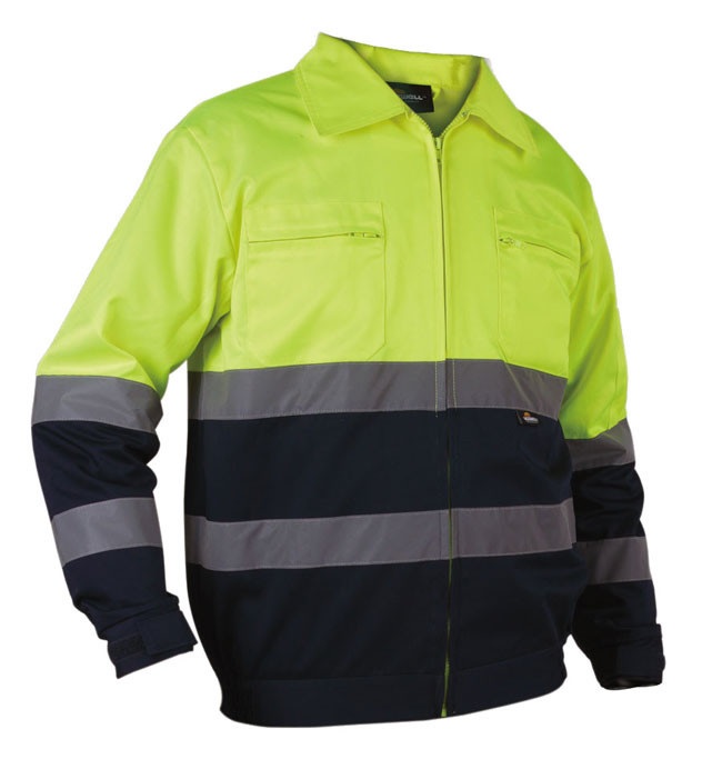 Bunda pracovní reflexní - žlutá VIZWELL, vel. L