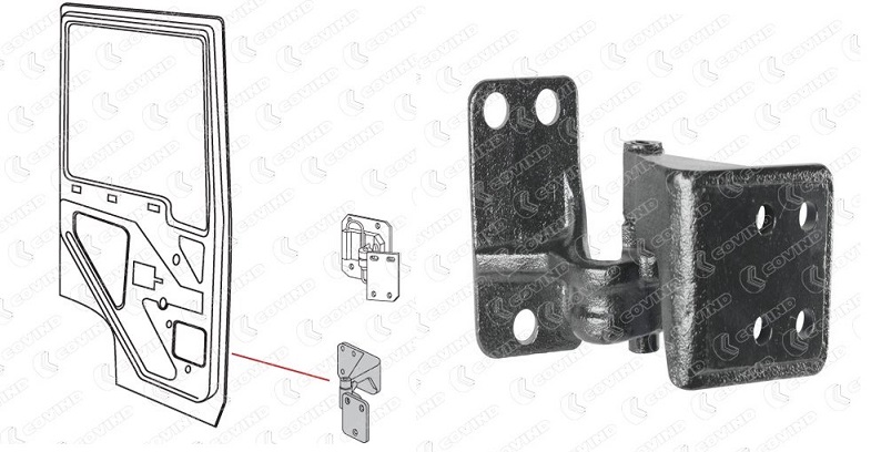 Závěs dveří spodní L MAN TGA XLX, TGS Euro 6, TGX Euro 6