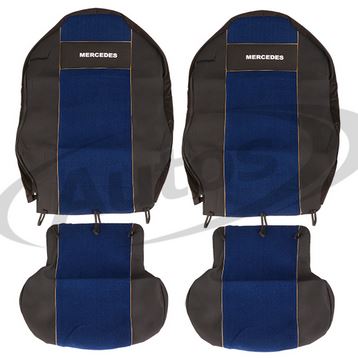 Potah sedadla - sada 1+1 modrý MERCEDES Actros,Atego,Axor,Mega Space