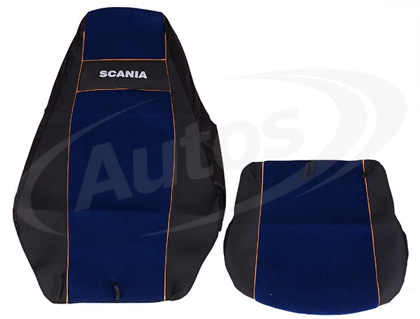 Potah sedadla - sada 1+1 modrý SCANIA R od 2013