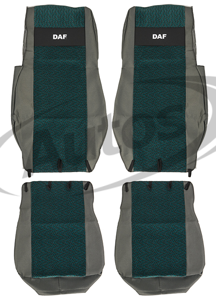 Potah sedadla - sada 1+1 zelený DAF XF105 od 2012, TATRA Phoenix