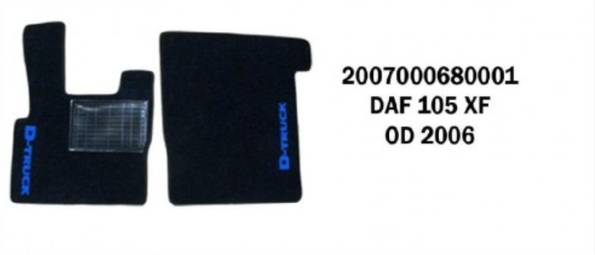 Koberec podlahový textilní - sada DAF XF105 r.v. 2006