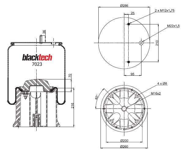 Vlnovec pérování RML7023CP plastový zvon SAF 2927V