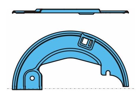 Plech krycí čelisti brzdy NMZFL 3020-1 R BPW