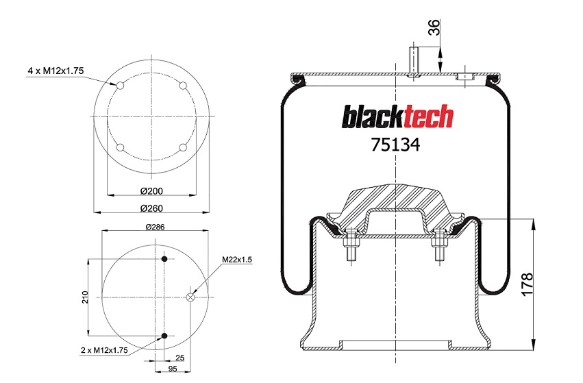 Vlnovec pérování RML 7023 C3 železný zvon SAF 2923V